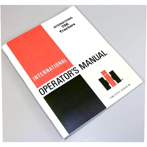 AgPubs Farmall International 706 Tractor Operators Owners Manual Gas Diesel Lp Sn-37238 & UP