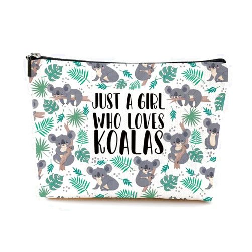 NGZS Cute Koala Cosmetic Bag Koala Gifts Funny Koala Lovers Gift Stuff Decor Makeup Travel Bag for Women Best Friends Girls Animal Lovers Daughter Sister Coworker Camping Birthday Christmas Mothers Day
