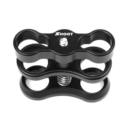 D&F 1'' inch Aluminum Standard Ball Mount Clamp for Underwater Light Arm System