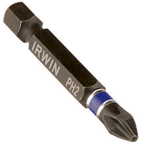 IRWIN IWAF32PH25 Impact Performance Series Phillips Power Bit #2 (5 Pack), 2 Inch