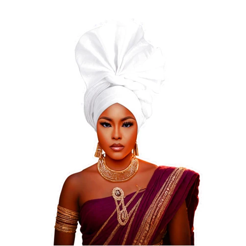 Umailclt African Headpiece Nigerian Headwear,auto gele Nigerian Headwear,Headwraps for Woment,Monochrome Elastic Women's hat
