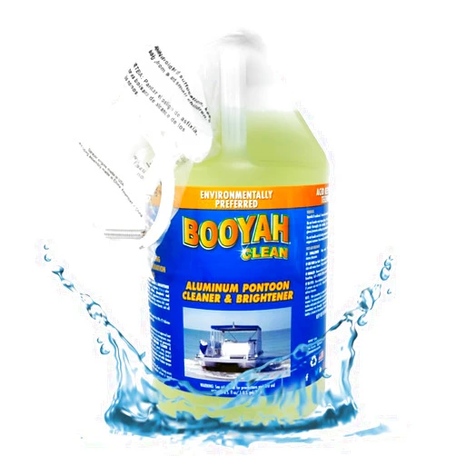 Booyah Clean Aluminum Pontoon Cleaner & Brightener - Environmentally Preferred Aluminum Cleaner - Non-Acid, Removes Oxidation