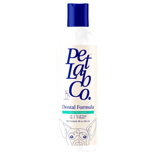 PetLab Co. Dog Dental Formula - Keep Dog Breath Fresh and Teeth Clean - Supports Gum Health - Dog Water Additive Dental Care Targets Tartar - Packaging May Vary