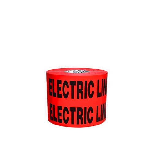 Presco Underground Non-Detectable Tape: 6 in. x 1000 ft. (Red with Black 