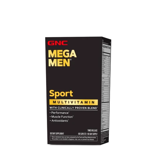 GNC Mega Men Sport Multivitamin | Performance, Muscle Function, and General Health | 180 Count