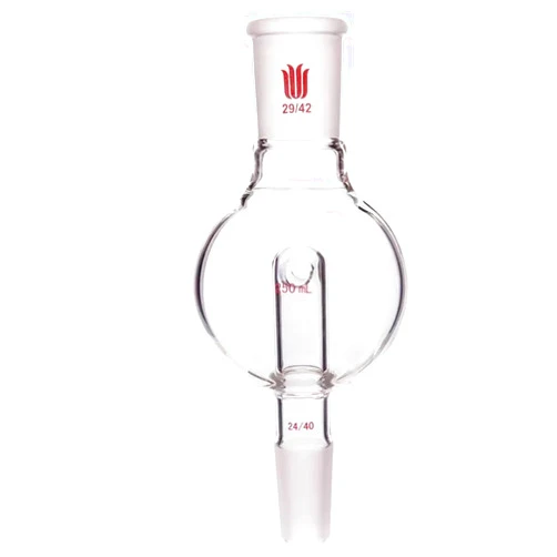 QiMan Rotary Evaporators Borosilicate Glass with Standard Taper Inner Lower Joint Bump Trap 29/42 Outer Upper Joint 24/40 250ml