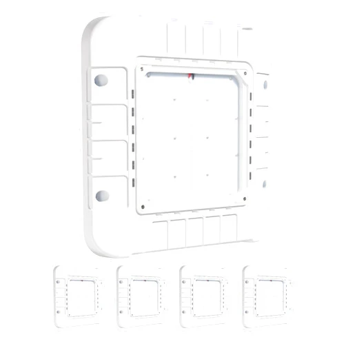 Parmida LED Technologies Parmida (4 Pack) LED Canopy Light, Wattage Selectable (200/250/300W), ETL, Dimmable, 100-277VAC, IP65 Waterproof, 5700K, 16.5” x 16.5”, Gas Station, Garage, Street, Outdoor Lighting, Commercial Grade