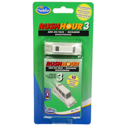 ThinkFun - 76452 - Rush Hour 3 - Expansion Set for The Original Rush Hour. Add-on for Even More Fun for Boys and Girls from 8 Years