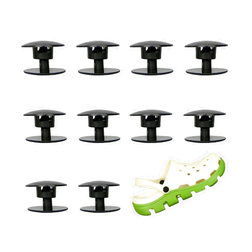JZXFYSJYW 10-Pack Strap Rivets for Crocs,Replacement Parts for Croc Clog Shoes Repair Strap Buttons
