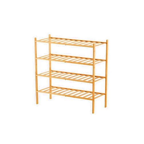 TRUELAND Bamboo Shoe Rack 4 Tier - Premium Stackable Shoe Organizer for Entryway, Living Room, Closet, Hallway, Bathroom, Balcony, Durable Shoe Shelf Holder for Neat Shoe Storage, Standing Shoe Racks