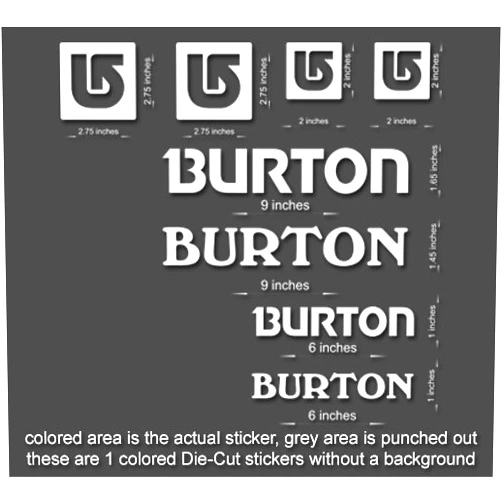 Stickerboy Burton Snow Boards Sticker Decal/Laptop, Helmet, Bicycle, car (Orange)