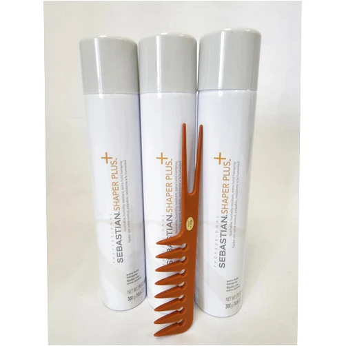 Generic Shaper Plus - Hold And Control Hairspray - 10.6 Ounces Pack Of 3 Styling comb may vary.