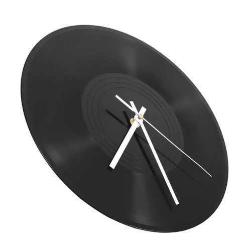 TOPPERFUN Artistic Wall Clock Record Battery Operated Wall Clocks for Home Decor Office Hotel