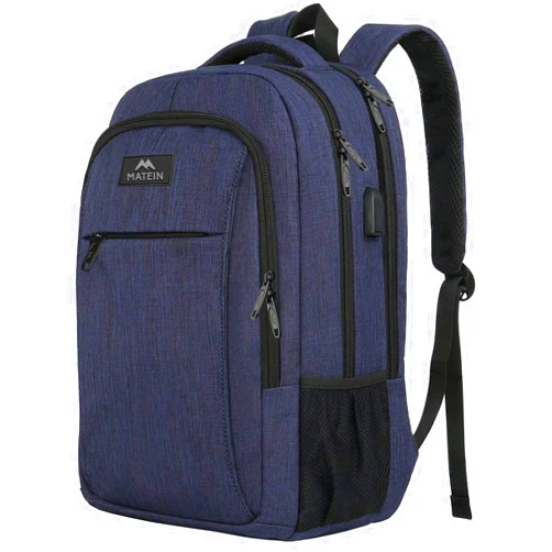 MATEIN Laptop Backpack,Slim Travel Backpack with Laptop Compartment for Men Women,College Daypack Gift Computer Bag fits 15.6 Inch Notebook, Blue