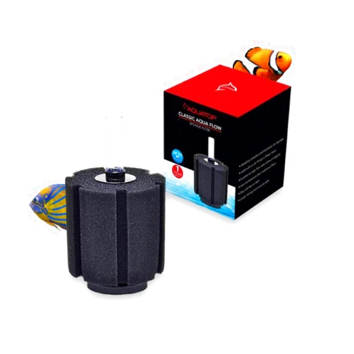 Aquatop Internal Sponge Filter – Mechanical & Biological Filtration – Compatible with Air Pumps or Powerheads – Up to 60 Gallons – CAF-60