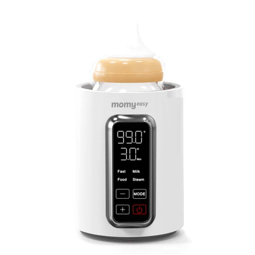 MOMYEASY Fast 2-Minute Baby Bottle Warmer - Steam Heating for Breastmilk & Formula, Fits All Bottles, Precise Temp Control with Timer, Auto Shut-Off