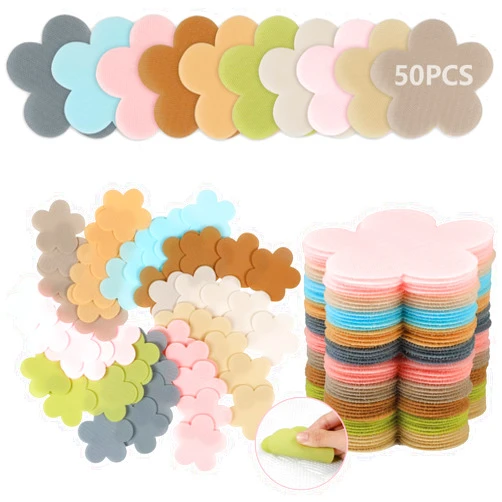 gisgfim 50Pcs Multicolor Spot Markers Carpet Floor Spots Markers Flower-Shape Standing Dot Flexible Carpet Dots for Classroom Decorations for Elementary School Preschool Kindergarten Supplies