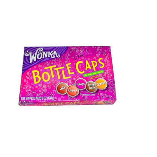Wonka Bottle Caps hard candy, soda pop flavors 6-oz