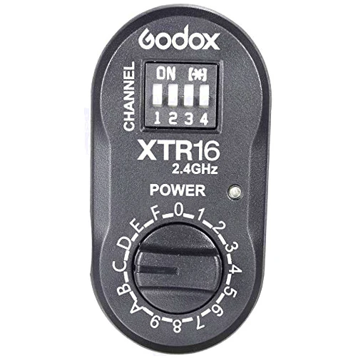 GODOX XTR-16 Remote Control Flash Receiver for X1C X1N XT-16 Transmitter Trigger Witstro Outdoor Flash, Quicker, Quicker D, QT, QS, Gemini GT, Gemini GS, DE, and DP Series