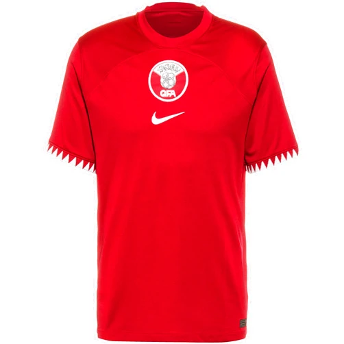 Nike 2022-2023 Qatar Home Football Soccer T-Shirt Jersey Maroon