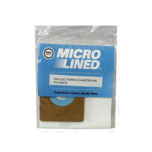 DVC Fairfax Canister Micro Allergen Vacuum Cleaner Bags Made in USA [ 12 Bags ]