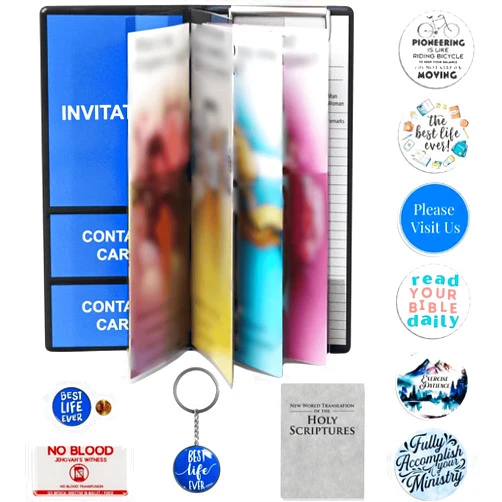 OLDECORY JW Ministry Supplies, jw.org Gifts, Jehovah Witness Accessories, JW Field Service Supplies, JW Ministry Organizer, jw.org Pins, JW Magazine and Tract Holder, JW Gifts Pioneer, jw.org Stickers No Blood