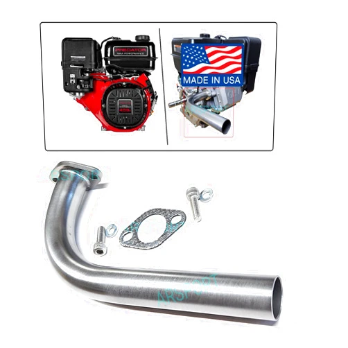 ARSPORT Exhaust Header pipe Compatible with: Predator Max 459, Duroma XP16HPE & XP18HPE 457cc