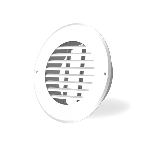 AC Infinity Wall-Mount Duct Grille Vent for 6-Inch Ducting, White Metal, Heating Cooling Ventilation and Exhaust