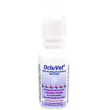 OcluVet Eye Drops for Pets - Scientifically Formulated, Patented, and Clinically Studied Antioxidants for Pets with Cataracts - Includes N-acetylcarnosine (NAC) - 16mL