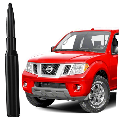 RooFox 4 Inch Short Aluminum Antenna for Nissan Frontier (1998-2019), Nissan Frontier Antenna Replacement Mast