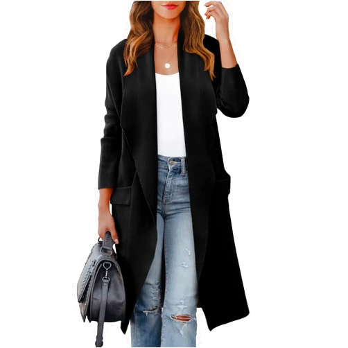 ANRABESS Women's Long Cardigan Sweater 2024 Fall Fashion Casual Oversized Knit Open Front Coatigan Jacket Coat Trendy Outfits