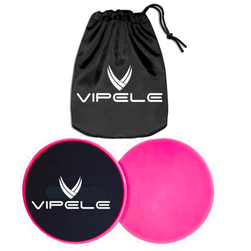VIPELE Core Sliders. Dual Sided Use on Carpet or Hardwood Floors. Abdominal Exercise Equipment