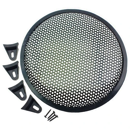 FDXGYH 2 Pack 6 Inch Metal Mesh Speaker Grills Covers Subwoofer Grill Protective Case with with Mounting Screws for Home Audio Car Speaker [FDXGYH,Black]
