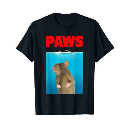 Animalzilla Cute Animal Tee Shirts Paws Rat Funny T-Shirt Parody | Mouse Lover Gifts