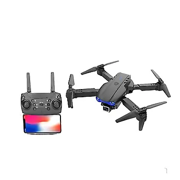 Btfad Drones with Camera for Adults 4K丨2021 Upgradded Foldable E99 Pro RC Mini Quadcopter with Transmission WiFi HD FPV Live Video丨LED Light丨3D Flips丨3-level Flight Speed (Black-4K Dual Camera)