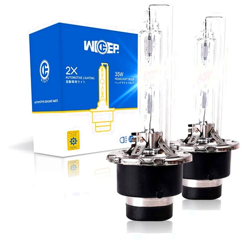 Wideep D4S Xenon HID Headlight Bulbs, 6000K 35W, 66440 42402 42402WX Replacement Headlamp for High Low Beam, 2 Pcs
