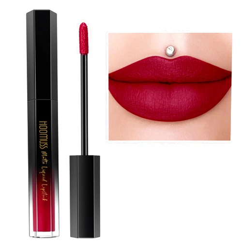 HOOMUSS Burgundy Lipstick Long Lasting, Matte Liquid Lipsticks for Women Non Transfer Smudgeproof Smooth and Easy to Appy Cruelty Free Lip Color, M47 Burgundy