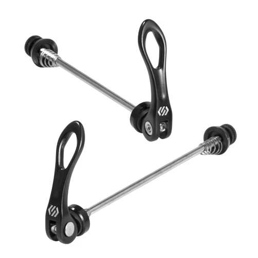 Chooee Quick Release Skewers Front & Rear Set for Mountain Bike or Road Bike (red/Black)