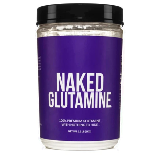 Naked Nutrition Pure L-Glutamine Made in The USA - 200 Servings - 1,000g, 2.2lb Bulk, Vegan, Non-GMO, Gluten and Soy Free. Minimize Muscle Breakdown & Improve Protein Synthesis. Nothing Artificial