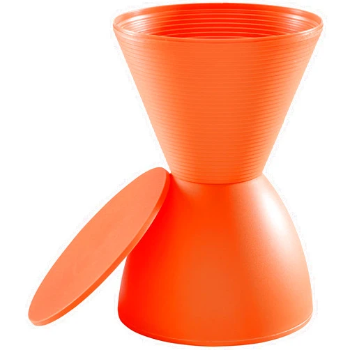 America Luxury - Chairs Modern Contemporary Stool, Orange, Plastic
