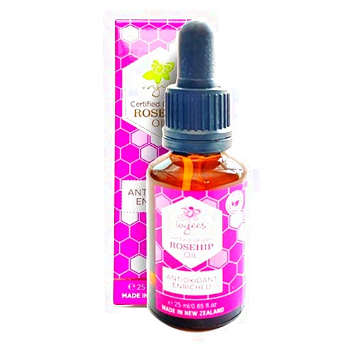 IVYEES Rosehip Oil .85 Oz With Essential Fatty Acids, Vitamin A, C, And Omega 3-6-9 To Soothe, Soften, Hydrate, and Protect Skin, Antioxidant Enriched, Paraben and Mineral Oil Free 24 Count