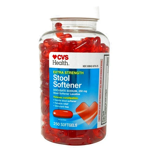 CVS Health CVS Extra Strength Stool Softener Docusate Sodium Softgels 250 mg, 250 Count