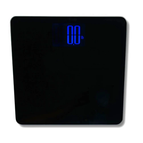 TANITA FitScan HD-366F Digital Weight Scale - 440 lb Capacity - 8mm Tempered Glass Platform - Jumbo Blue Backlit LCD - Sleek Low-Profile Design - Heavy-Duty Durable Build - Japan Technology