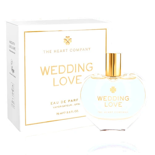 THE HEART COMPANY WEDDING LOVE Perfume for women | Fruity Sweet Women's Fragrance | Bridal Shower Gift | Wedding Gift for Bride | Vegan & Cruelty-Free EDP 75ml - 2.5 fl oz.