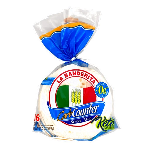La Banderita Carb Counter® Street Taco | Keto 0g net carbs | 4