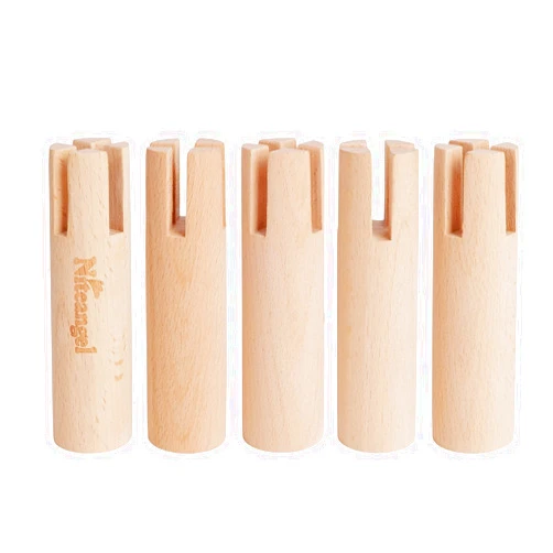 Niteangel Set of Beech Stilts for Elevating & Safely Setting Niteangel Multi-Chamber Series Maze House (Set of 4 Stilts (4.33'' H))