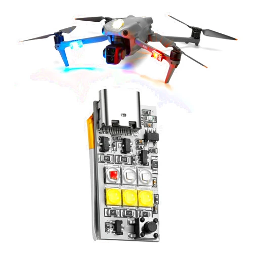 VIFLY Drone Strobe Platinum, 1000 Lumen Anti-Collision Light FAA Compliant, Multiple colors (White, Red, Green and Blue), Fits for DJI Mini, Mavic, Air, Avata, Inspire