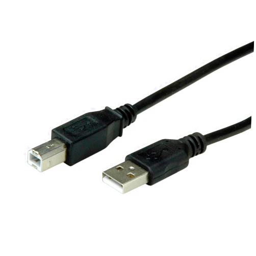 Roline RM USB 2.0 Cable, Type A-B, Black, 1.8 m