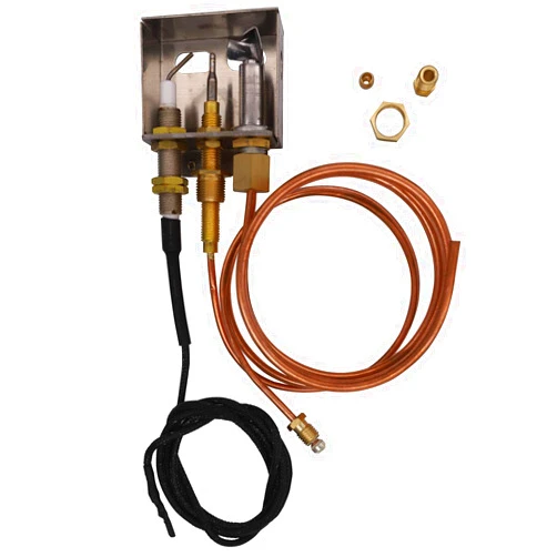METER STAR Propane Gas Fire Pit Heater Replacement Parts Flame Pilot Burner Assembly Kit