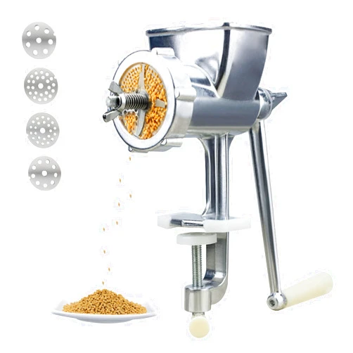 YUCHENGTECH Manual Birds Fishing Bait Granulator Pelleter Manual Bird Food Pellet Maker Animal Pet Food Pellet Mell for Parakeet Canary Chicken Fish with 1.5mm/2mm/2.5mm/3mm Molds